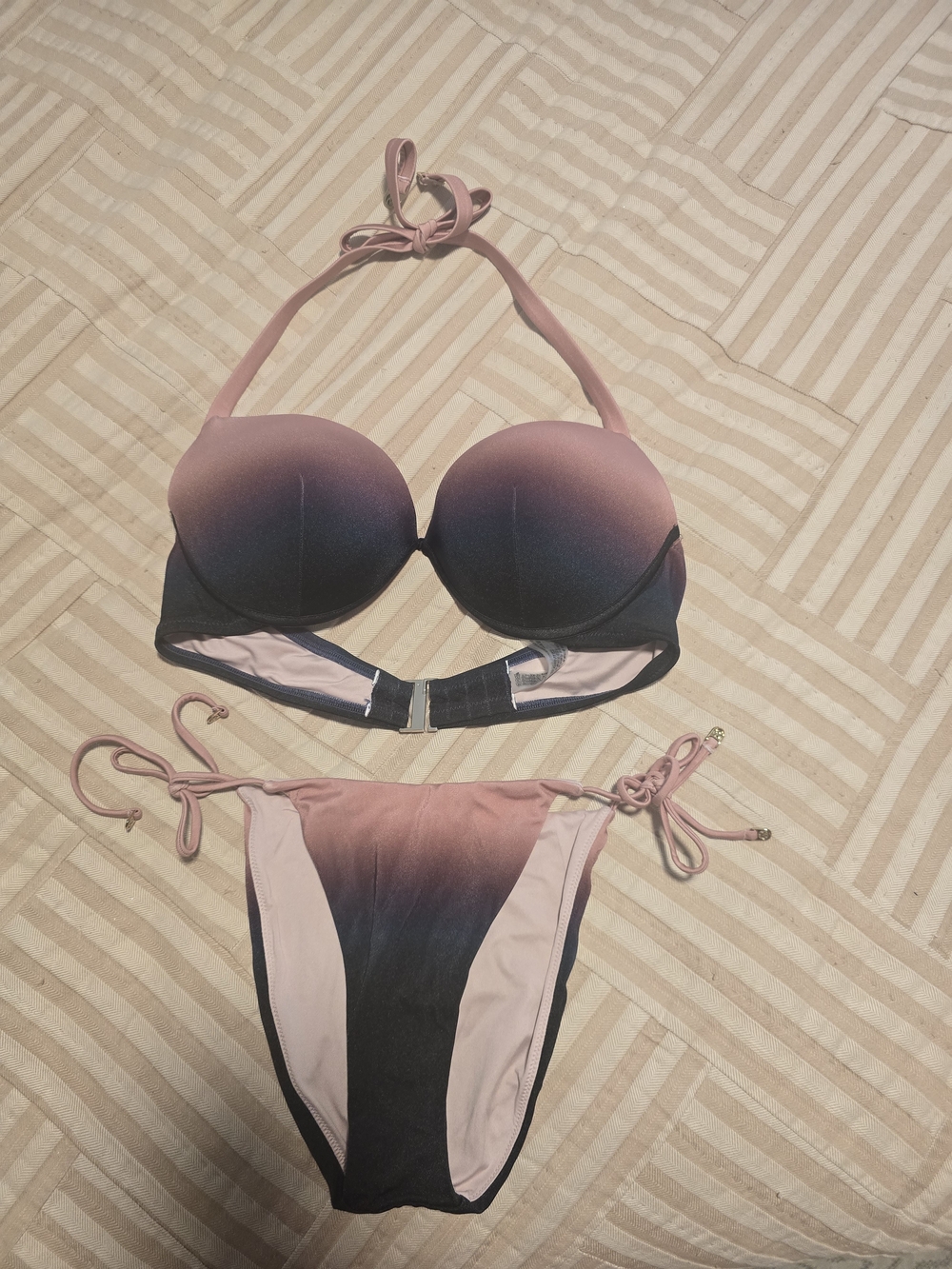 Ombre Halter Push-Up Bikini - OMRE .